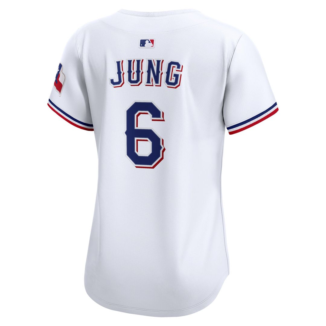 Texas Rangers Josh Jung Women's Home Limited Jersey - White