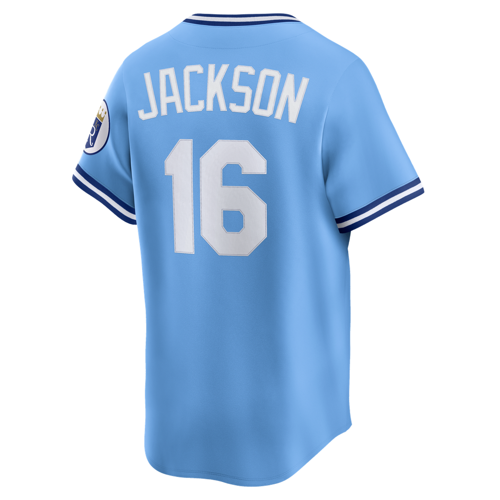 Kansas City Royals Bo Jackson Throwback Cooperstown Limited Jersey - Light Blue