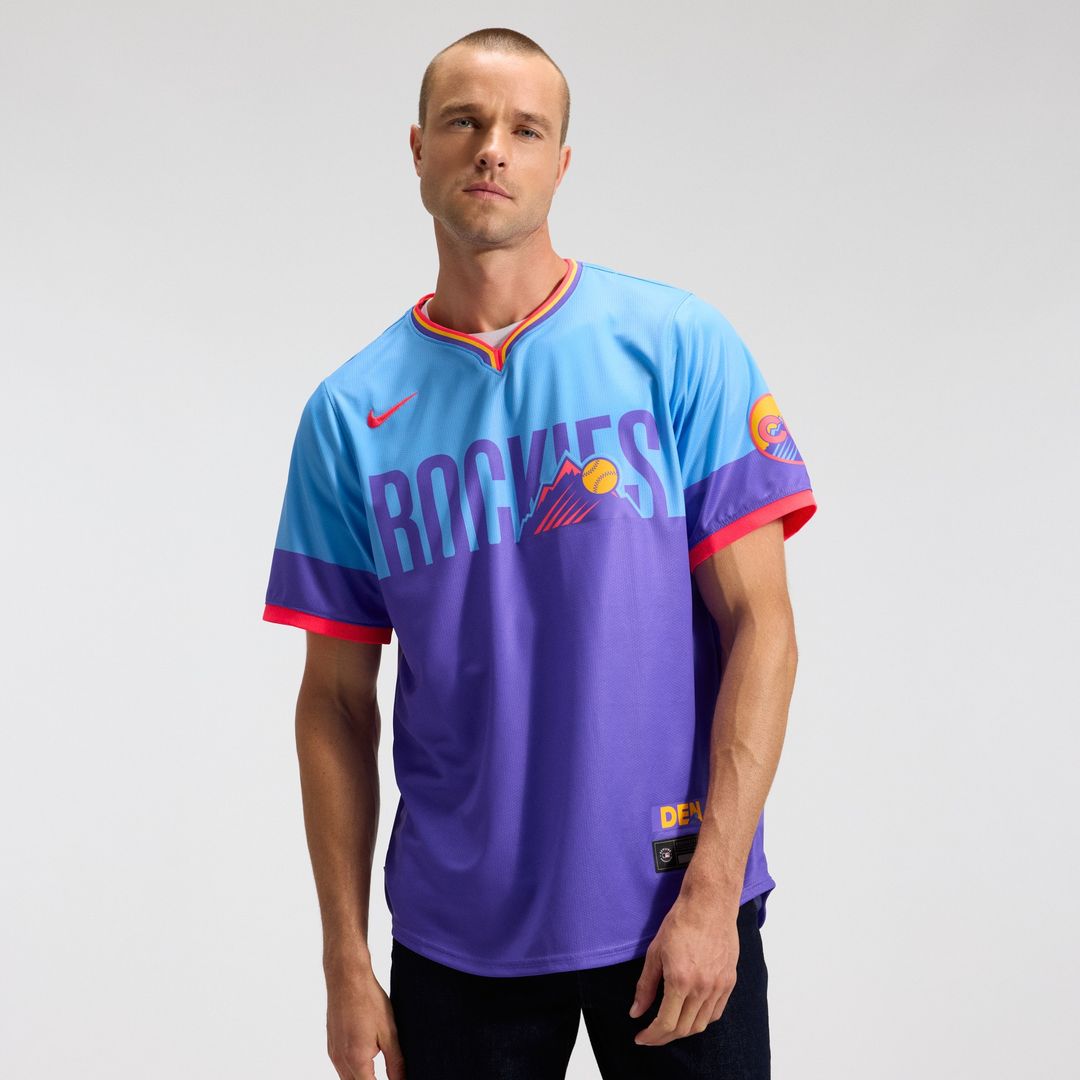 Colorado Rockies 2025 City Connect Limited Jersey - Purple/Light Blue