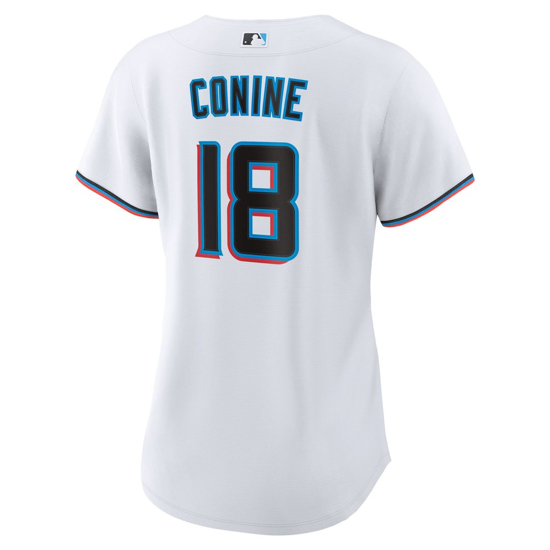 Miami Marlins Griffin Conine Women's Home Replica Jersey - White