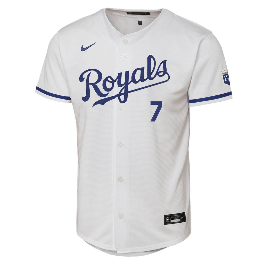 Kansas City Royals Bobby Witt Jr. Youth Home Stadium Jersey - White