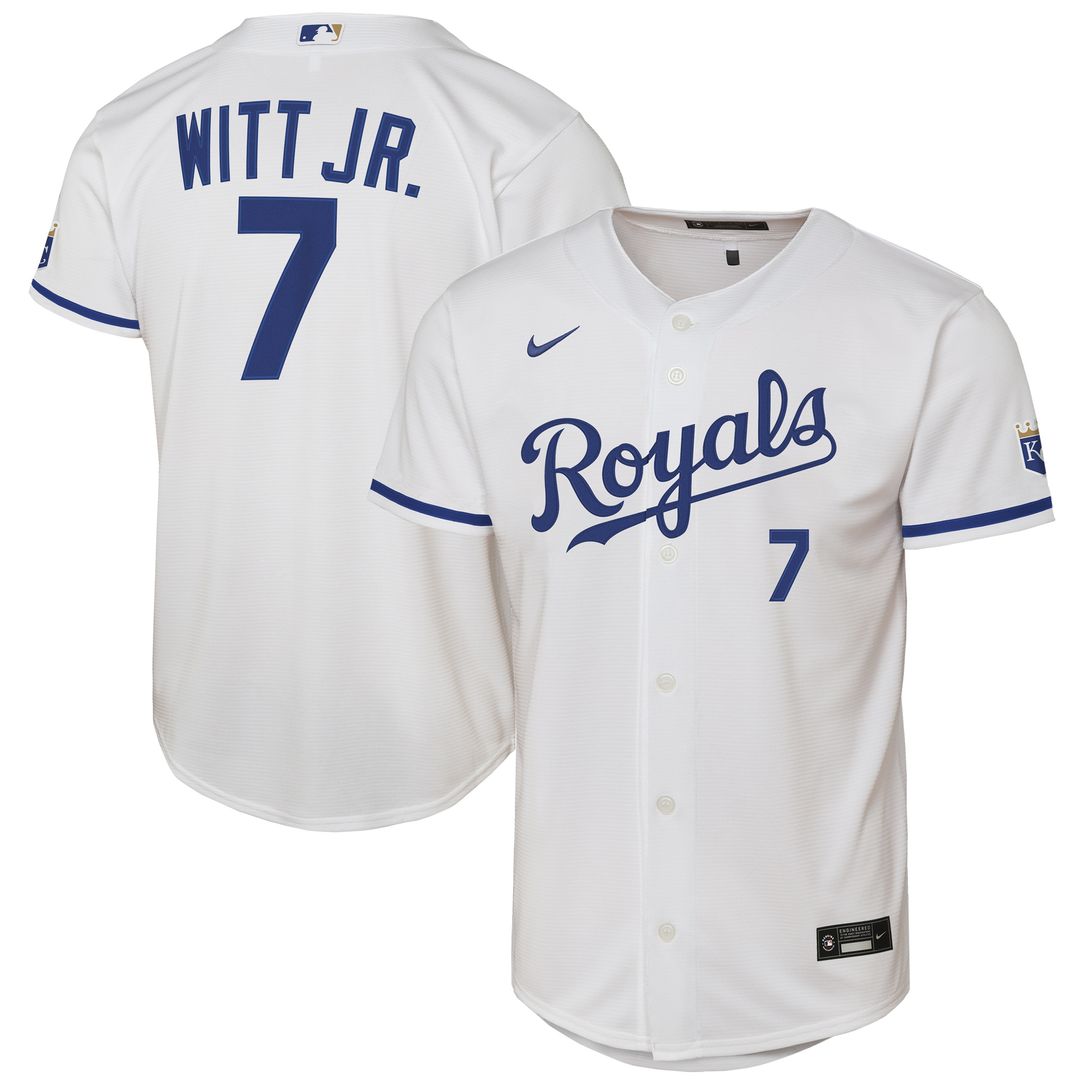 Kansas City Royals Bobby Witt Jr. Youth Alternate Stadium Jersey - Light Blue