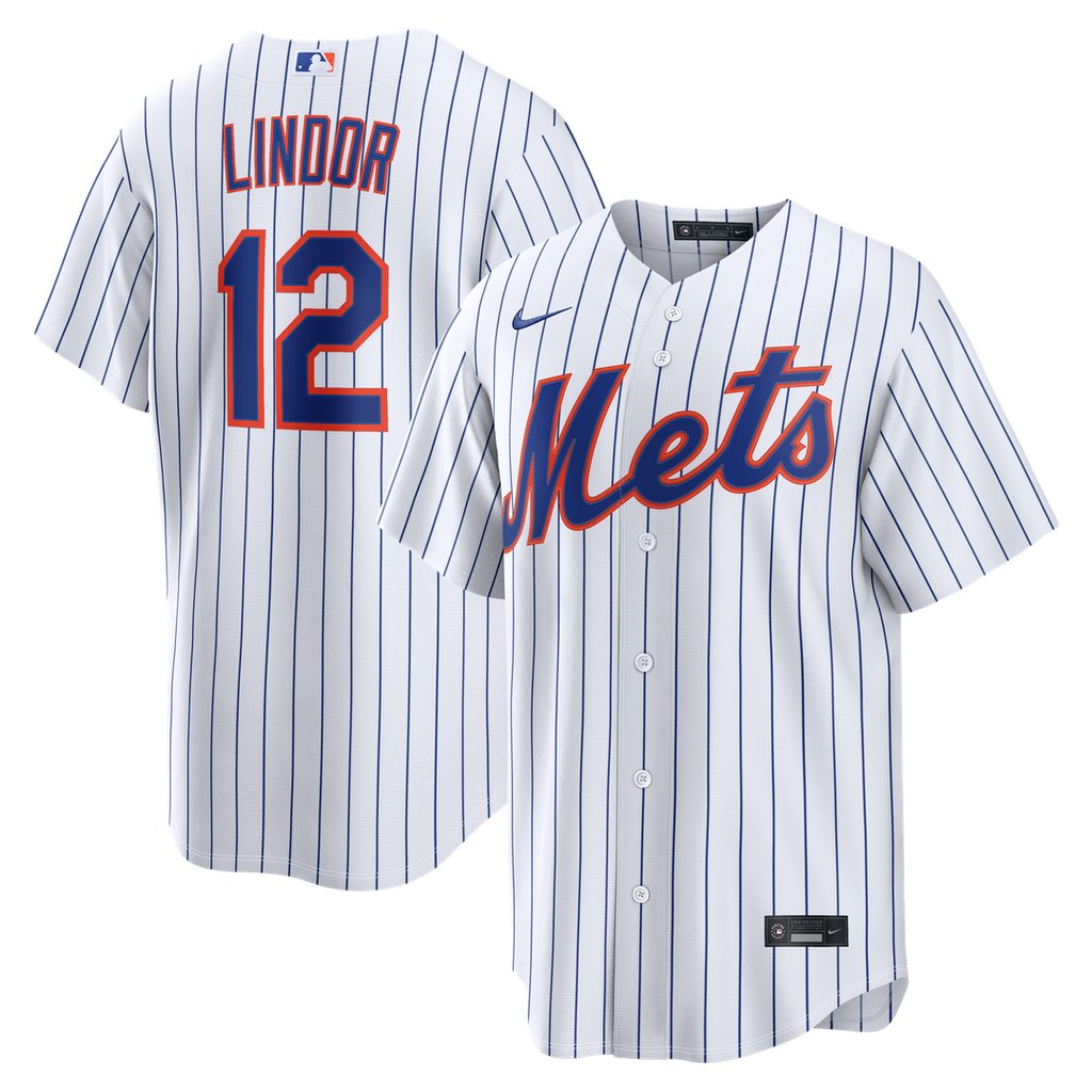 New York Mets Francisco Lindor Home Replica Jersey - White