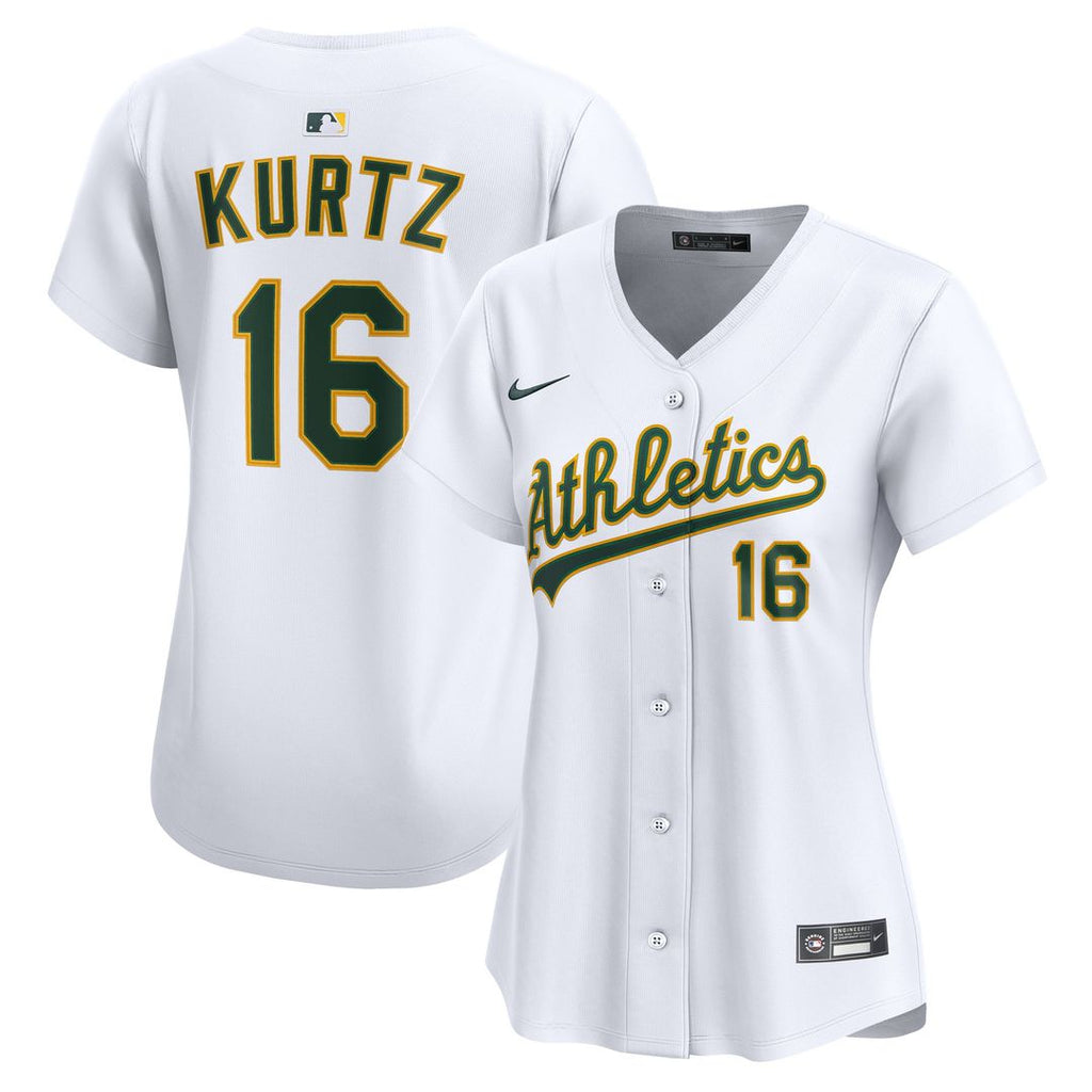 Athletics Nick Kurtz Women's Home Limited Jersey - White