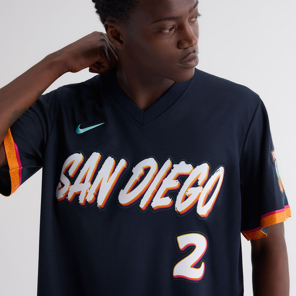 San Diego Padres Xander Bogaerts 2026 City Connect Stadium Jersey - Obsidian
