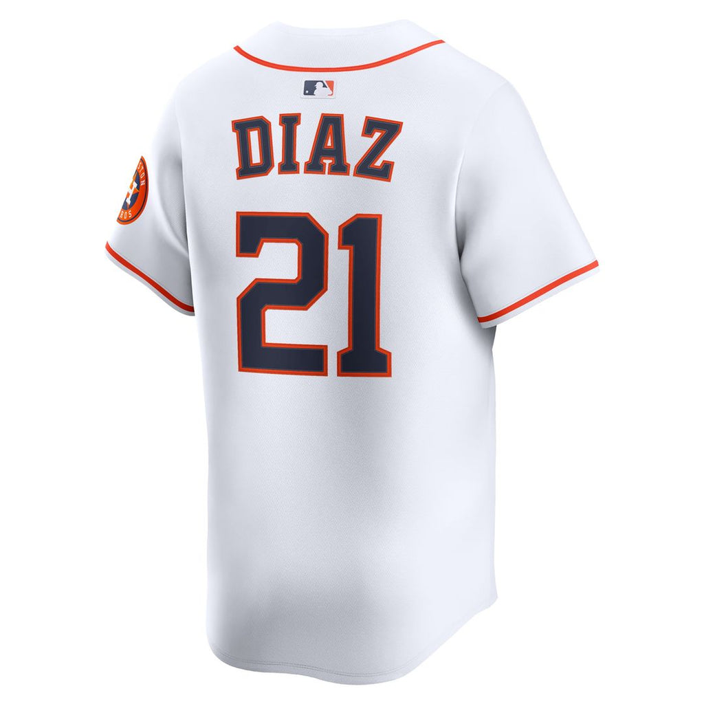 Houston Astros Yainer Diaz Home Limited Jersey - White