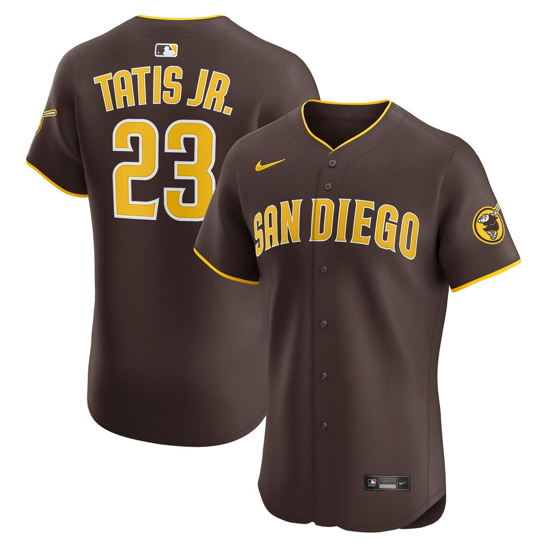 San Diego Padres Fernando Tatis Jr. Road Elite Jersey - Brown