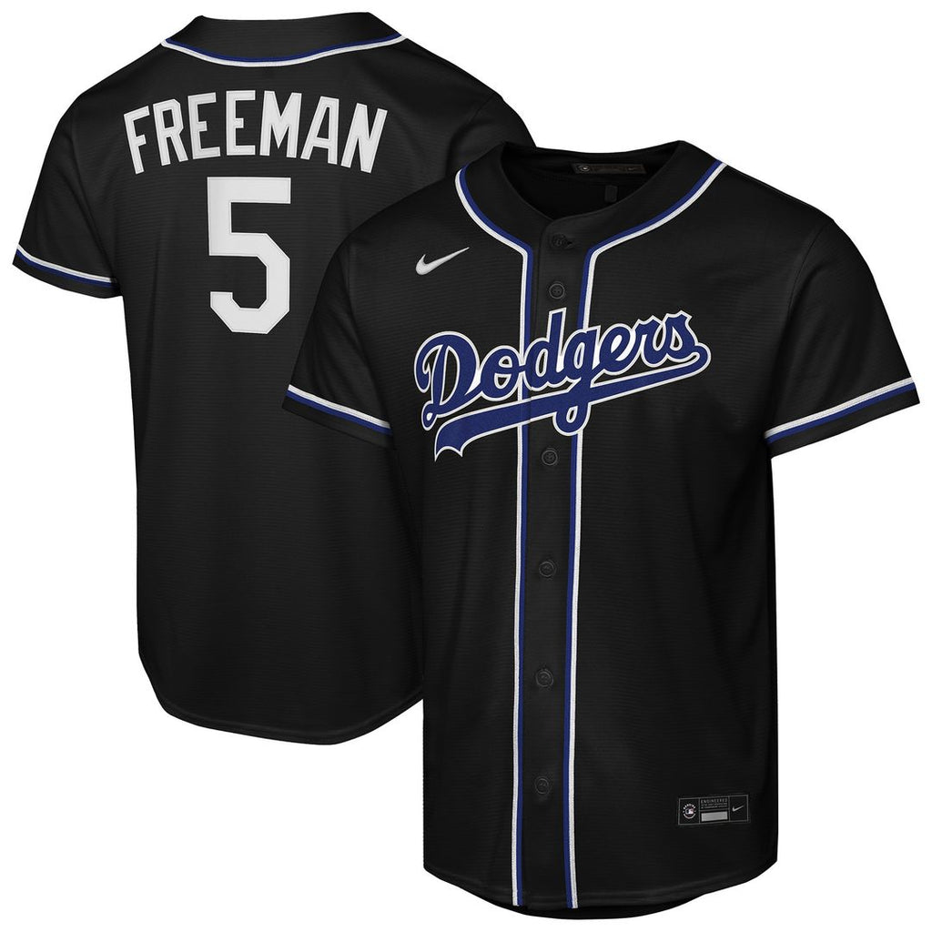 Los Angeles Dodgers Freddie Freeman Youth Fashion Replica Jersey - Black