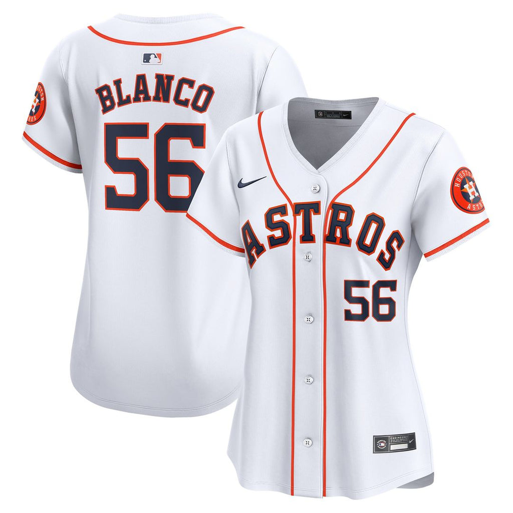 Houston Astros Ronel Blanco Women's Home Limited Jersey - White
