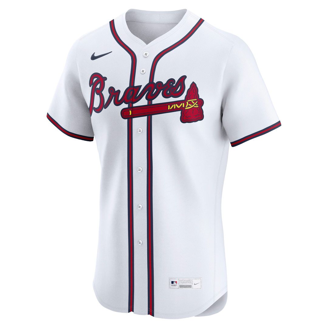 Atlanta Braves Home Elite Jersey - White