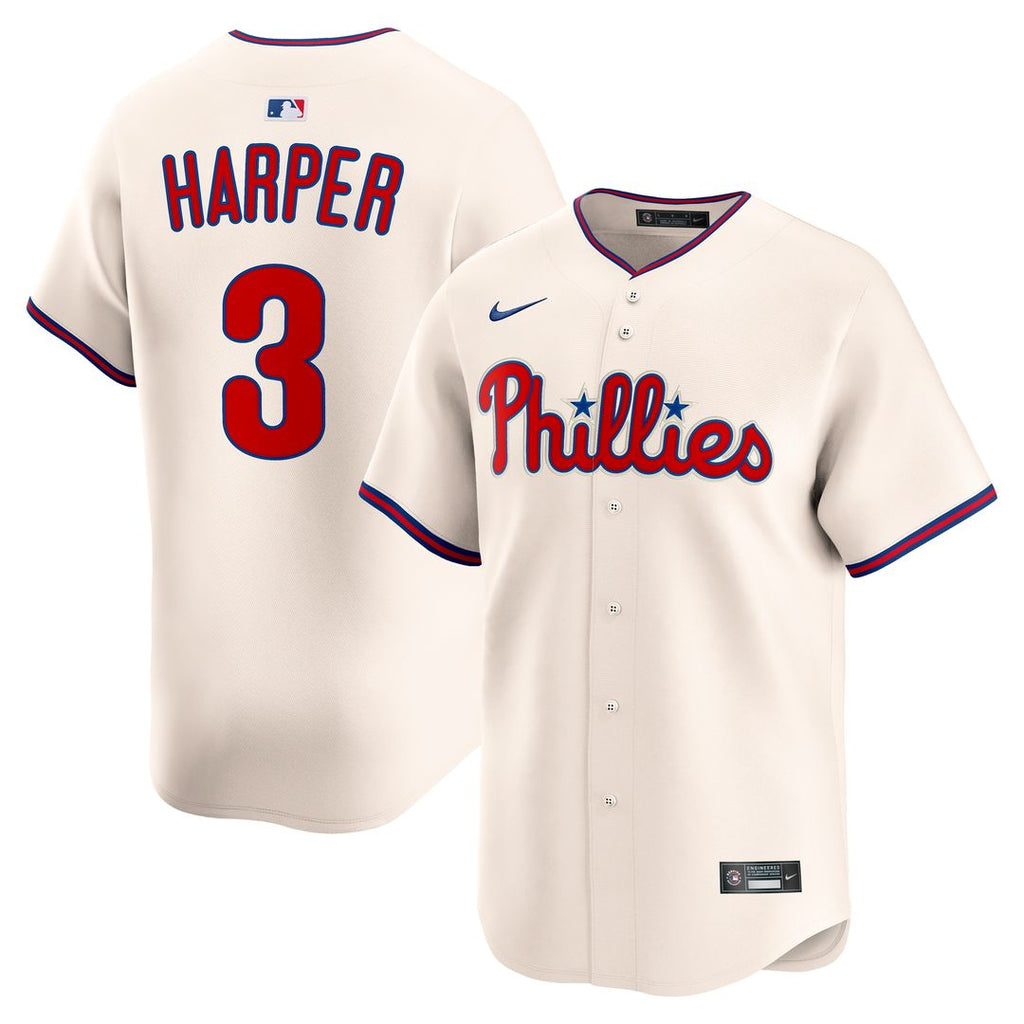 Philadelphia Phillies Bryce Harper Alternate Limited Jersey - Cream