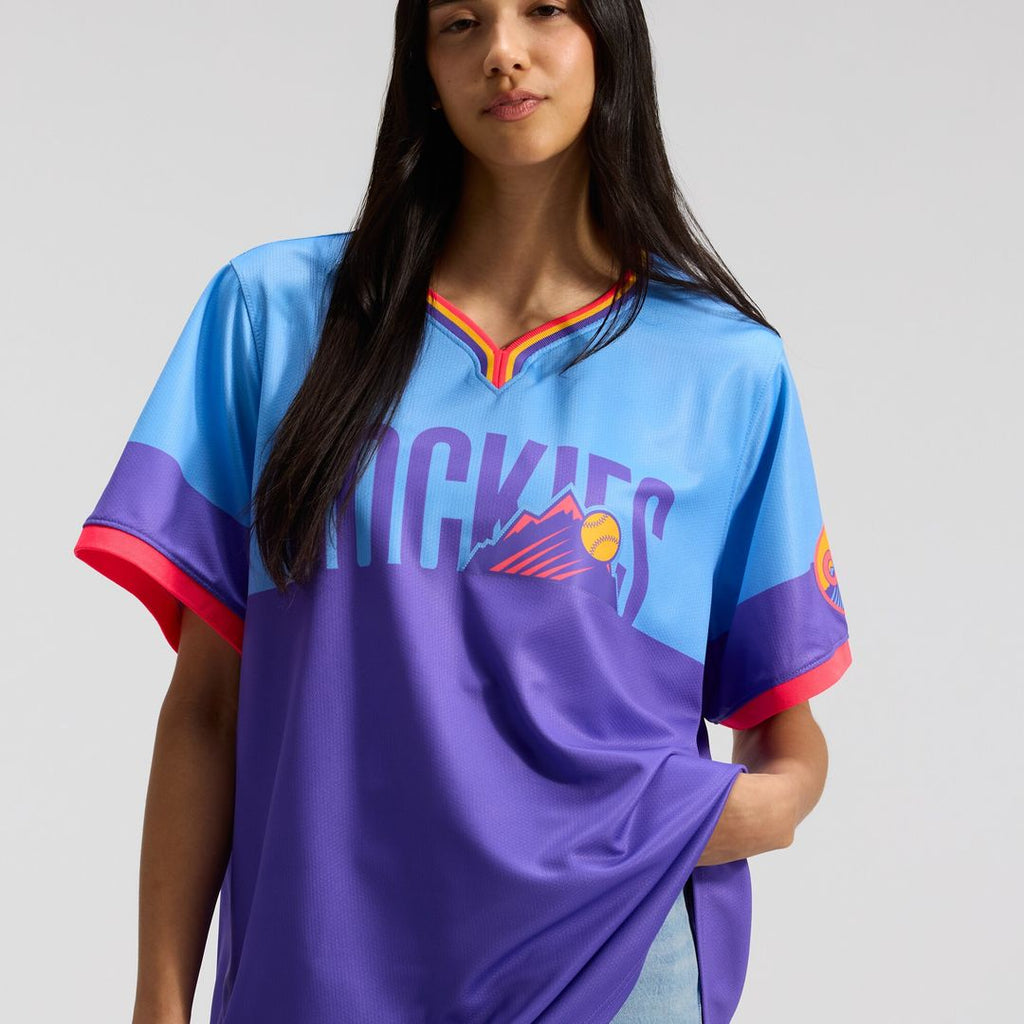 Colorado Rockies Women's 2025 City Connect Limited Jersey - Purple/Light Blue