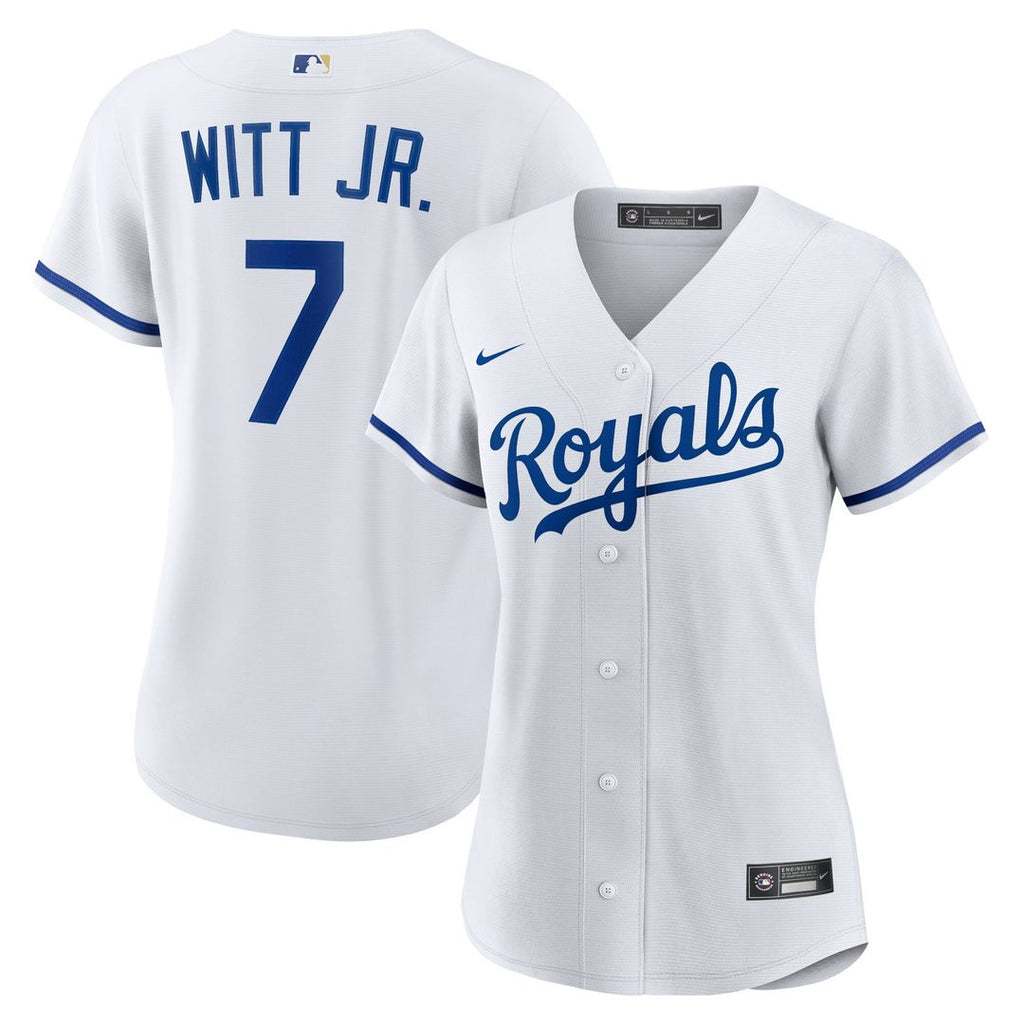 Kansas City Royals Bobby Witt Jr. Women's Home Replica Jersey - White