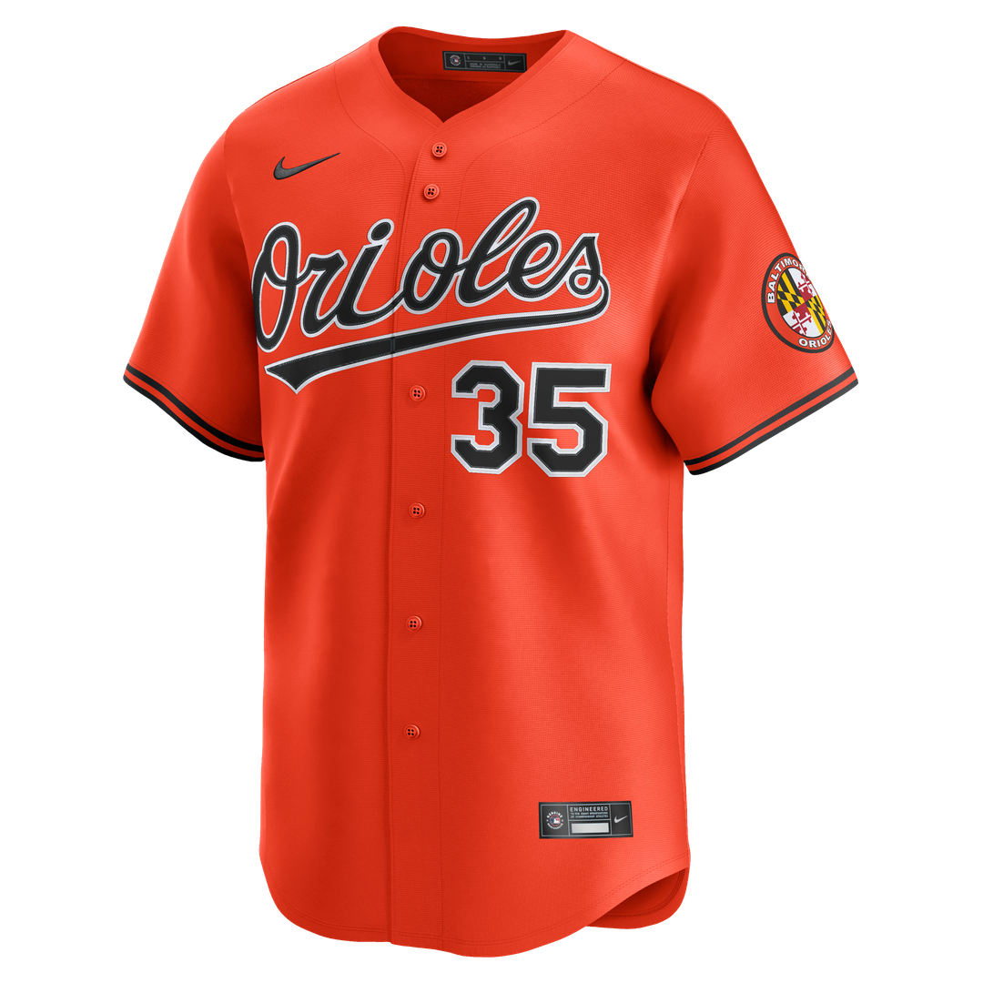 Baltimore Orioles Adley Rutschman 2nd Alternate Limited Jersey - Orange