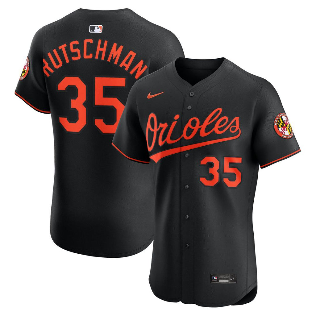 Baltimore Orioles Adley Rutschman Alternate Elite Jersey - Black