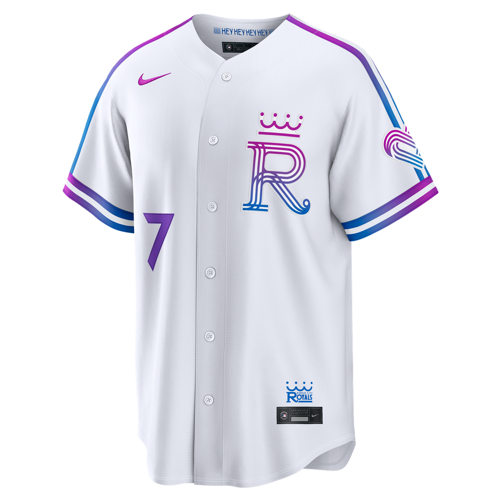 Kansas City Royals Bobby Witt Jr. 2026 City Connect Stadium Jersey - White