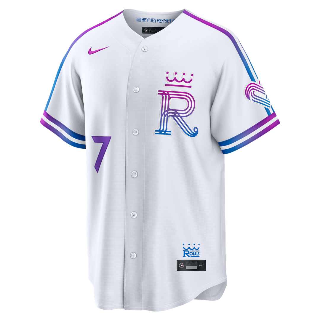 Kansas City Royals Bobby Witt Jr. 2026 City Connect Stadium Jersey - White