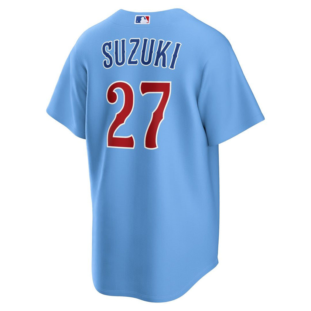 Chicago Cubs Seiya Suzuki Alternate Replica Jersey - Light Blue