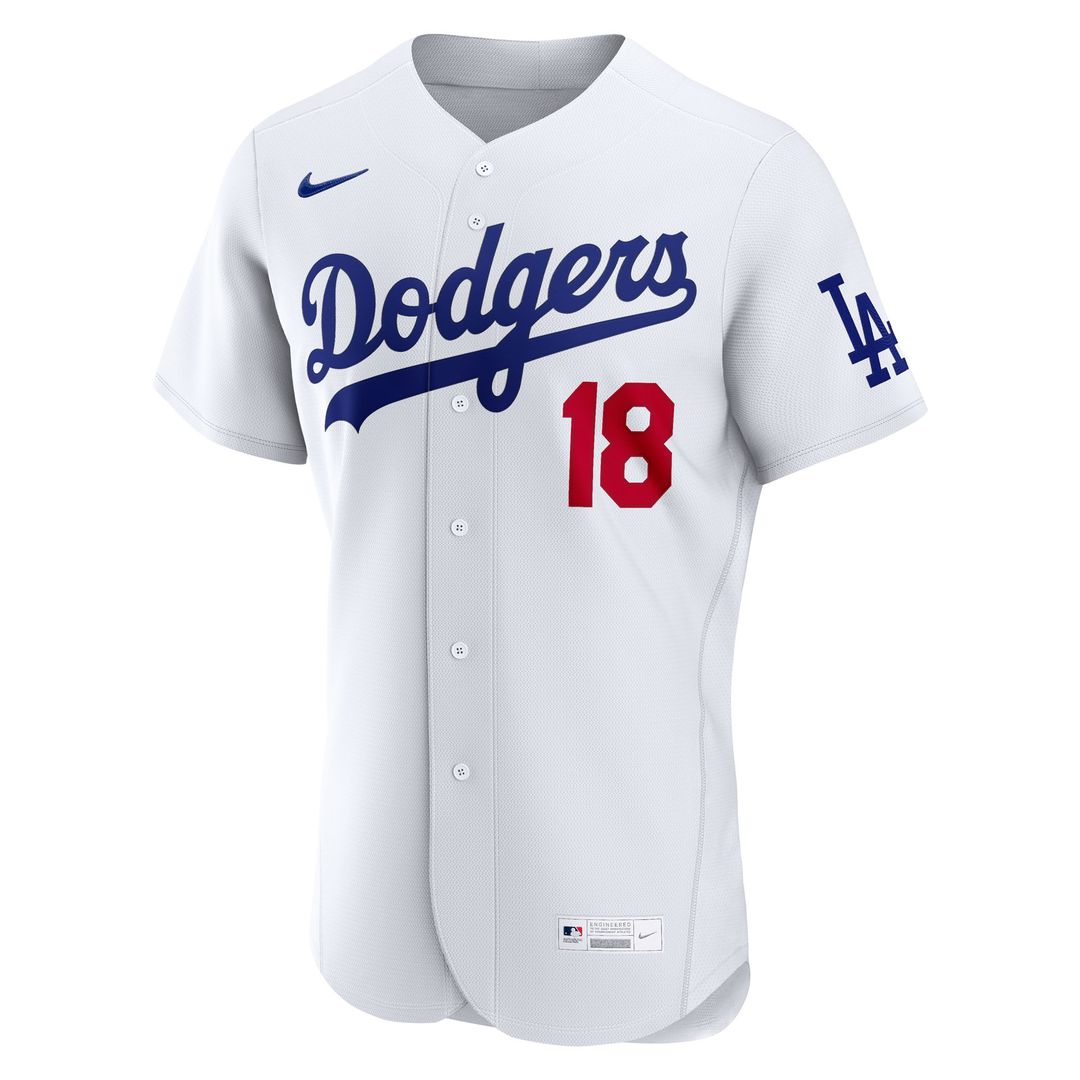 Los Angeles Dodgers Yoshinobu Yamamoto Home Authentic Jersey - White