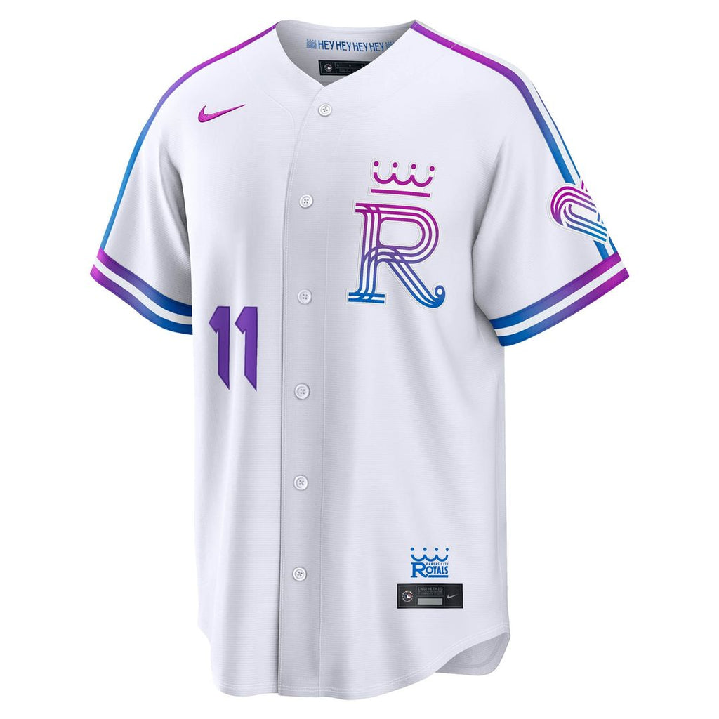 Kansas City Royals Maikel Garcia 2026 City Connect Stadium Jersey - White