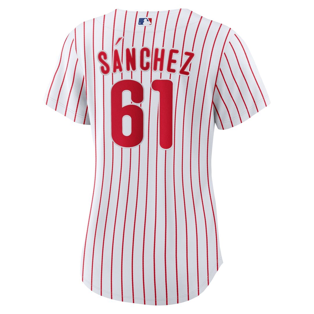 Philadelphia Phillies Cristopher Sanchez Women's Home Replica Jersey - White