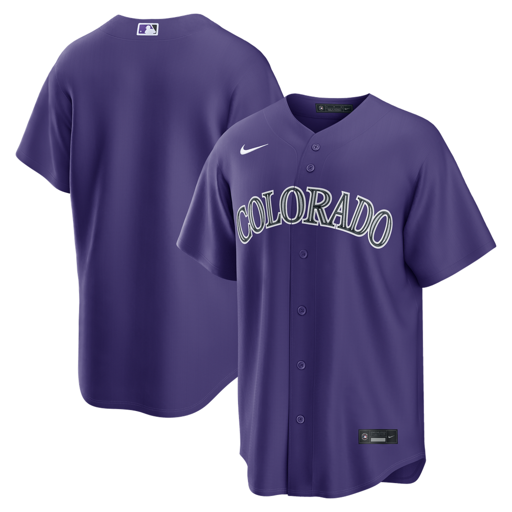 Colorado Rockies Alternate Replica Jersey - Purple