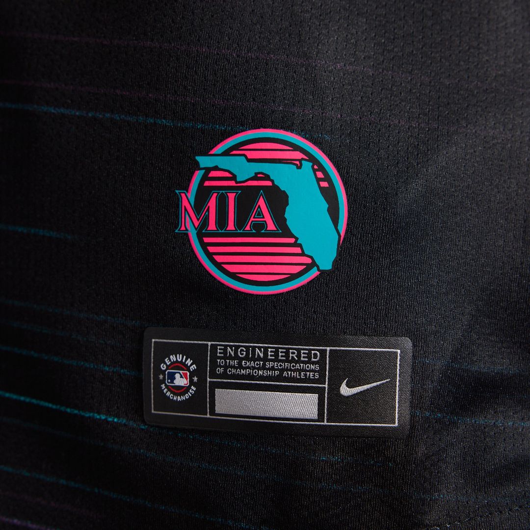 Miami Marlins Women's 2025 City Connect Limited Jersey - Black