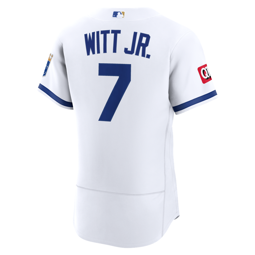 Kansas City Royals Bobby Witt Jr. Alternate Authentic Sponsor Patch Jersey - Light Blue