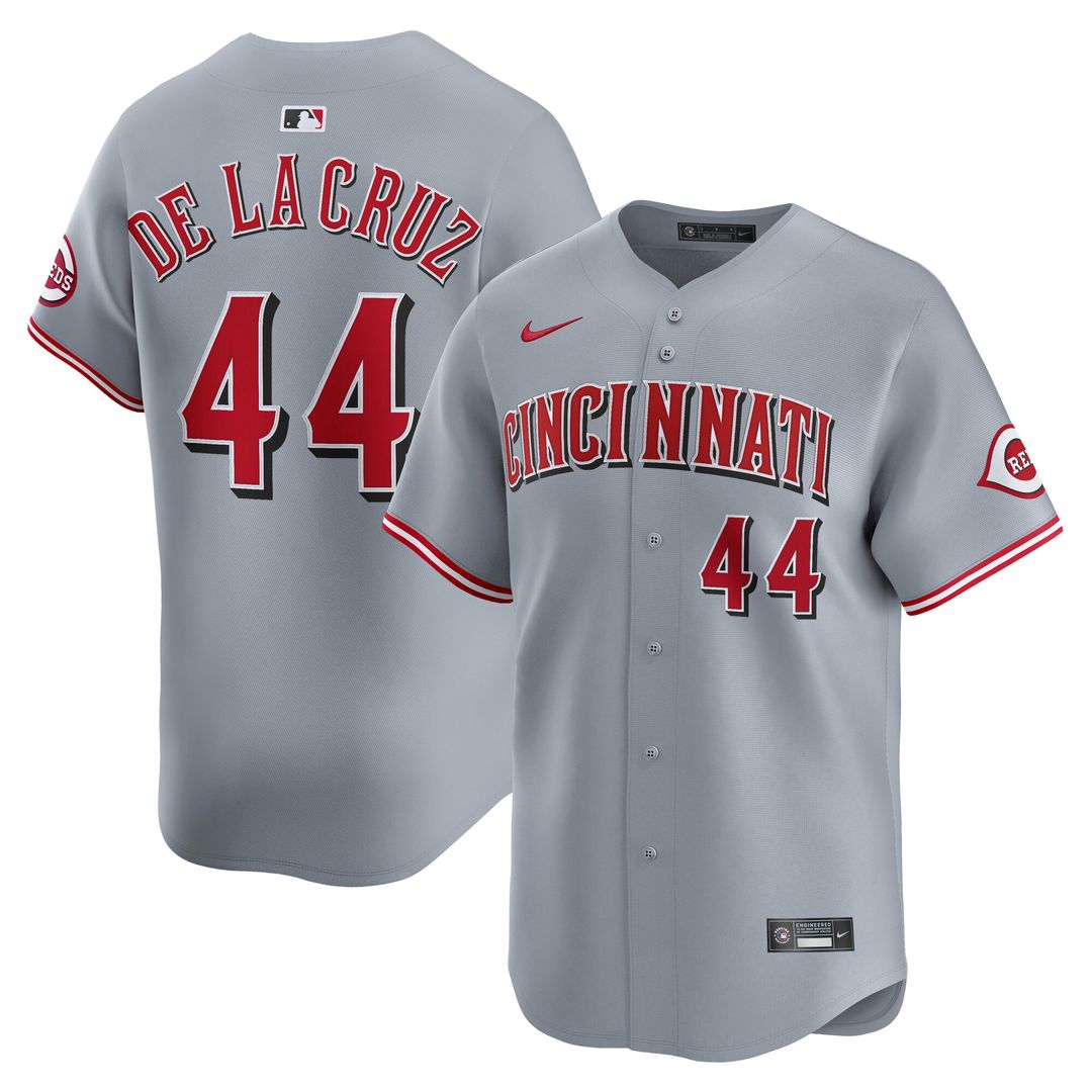 Cincinnati Reds Elly De La Cruz Road Limited Jersey - Gray