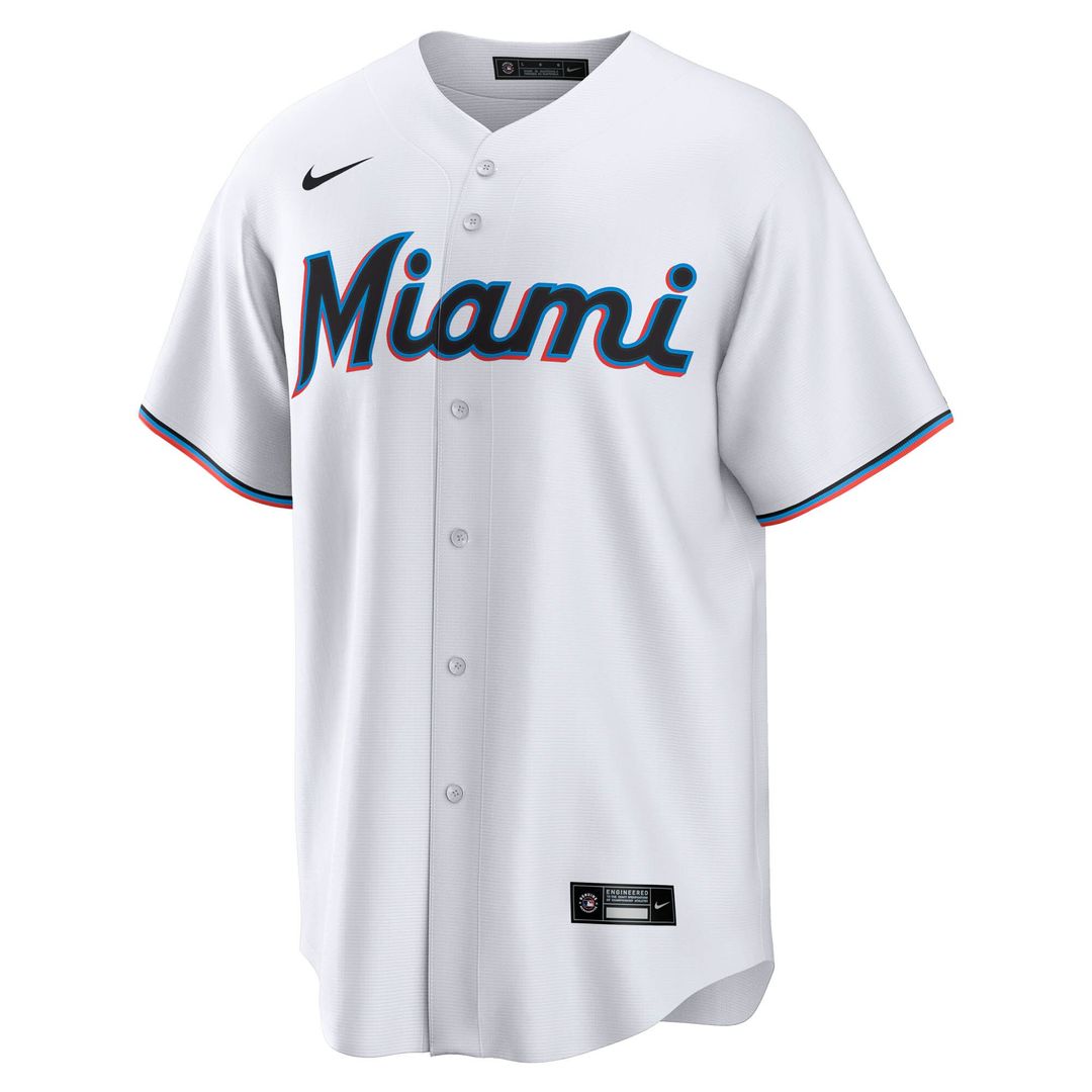 Miami Marlins Graham Pauley Home Replica Jersey - White