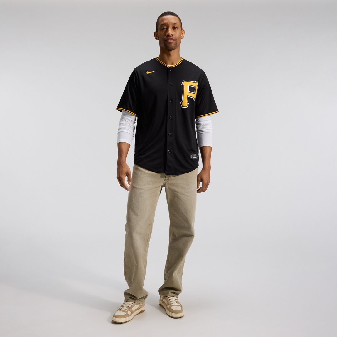 Pittsburgh Pirates Alternate Replica Team Jersey - Black