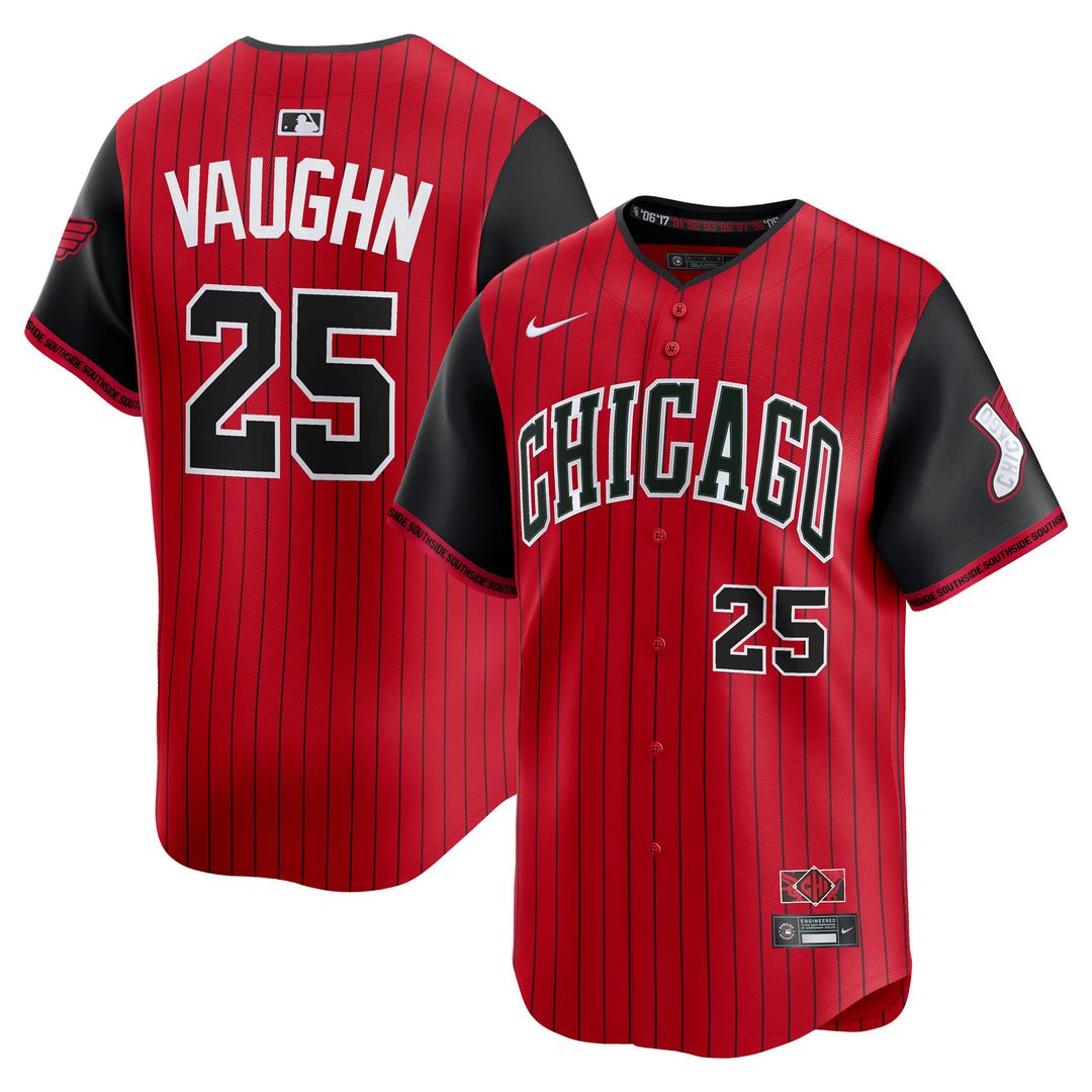 Chicago White Sox Andrew Vaughn 2025 City Connect Limited Jersey - Red/Black