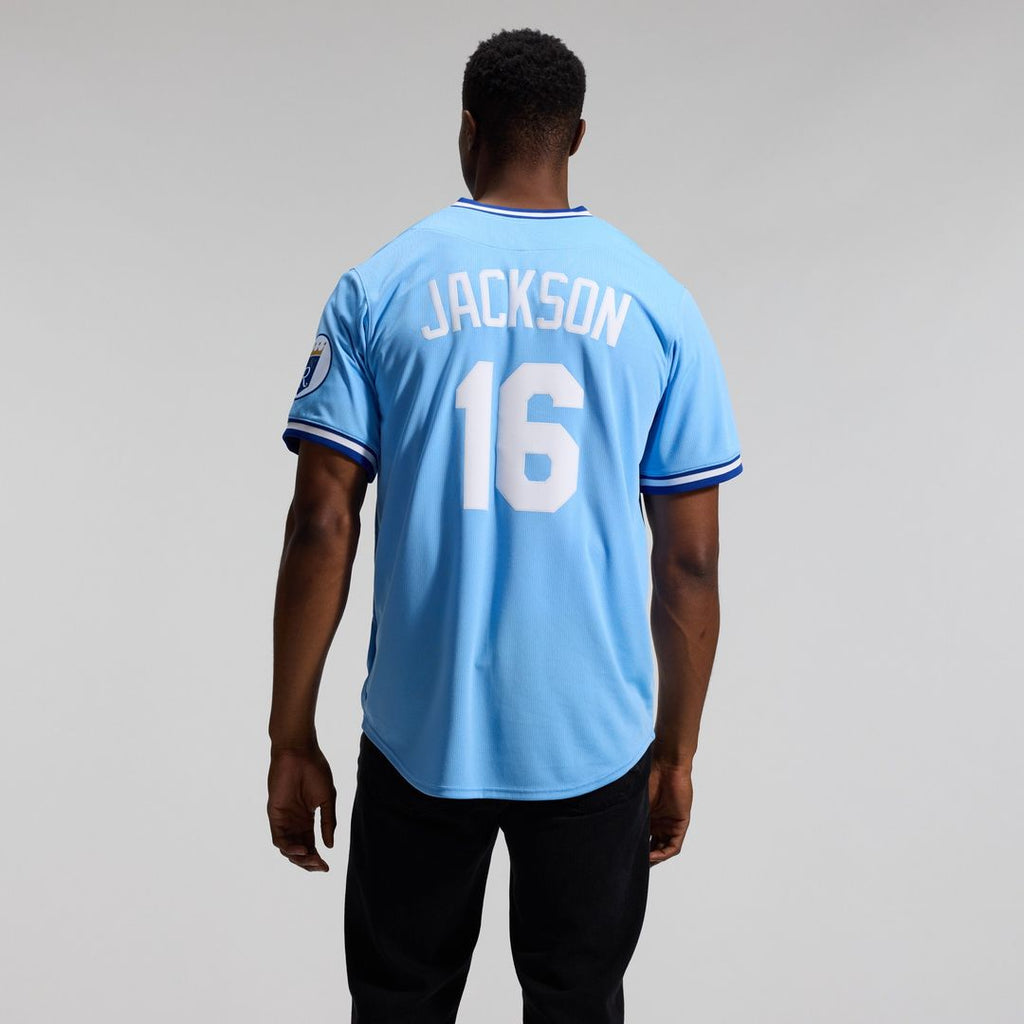 Kansas City Royals Bo Jackson Throwback Cooperstown Limited Jersey - Light Blue