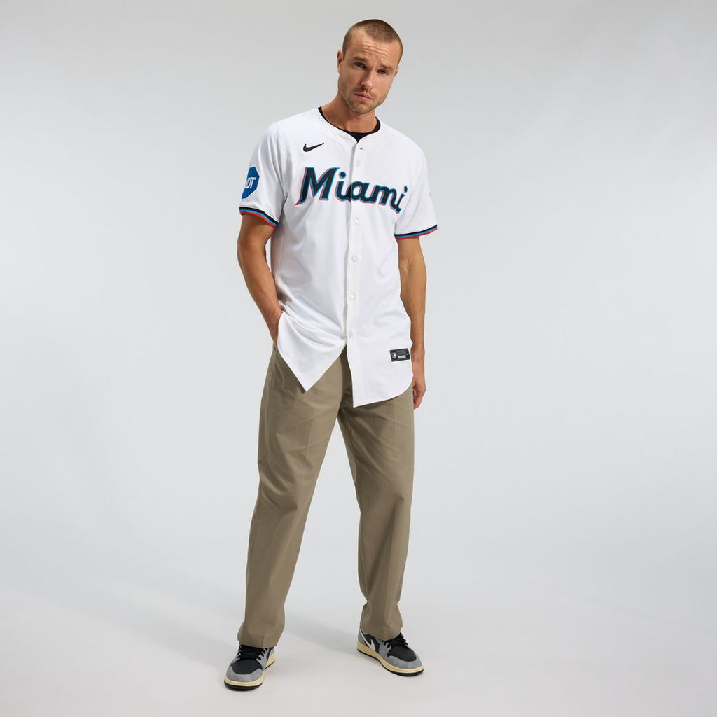 Miami Marlins Home Elite Jersey - White