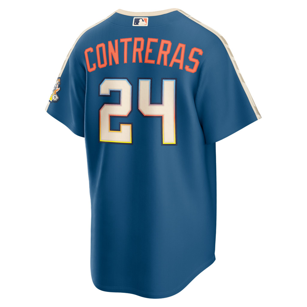 Milwaukee Brewers William Contreras 2026 City Connect Stadium Jersey - Mineral Blue