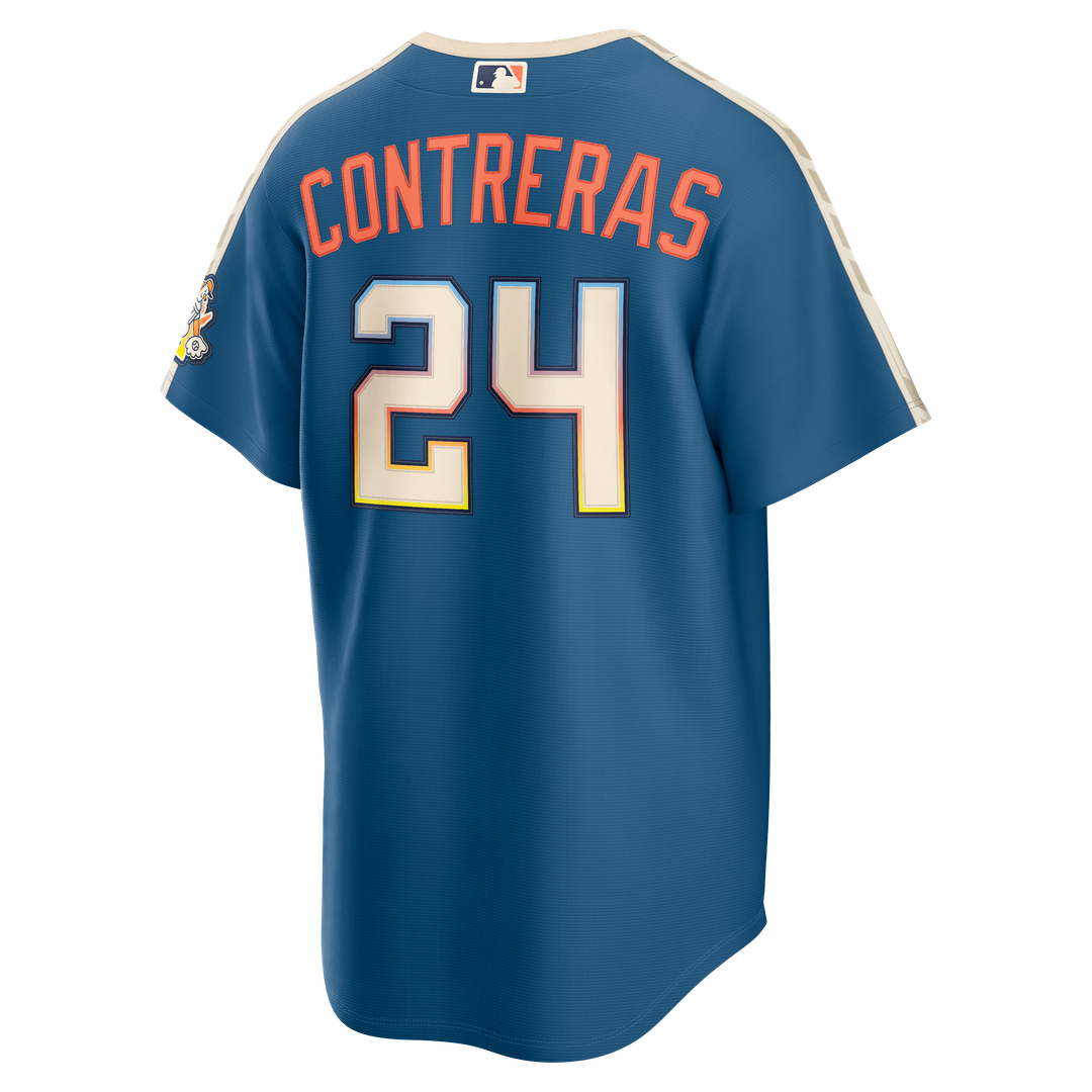 Milwaukee Brewers William Contreras 2026 City Connect Stadium Jersey - Mineral Blue