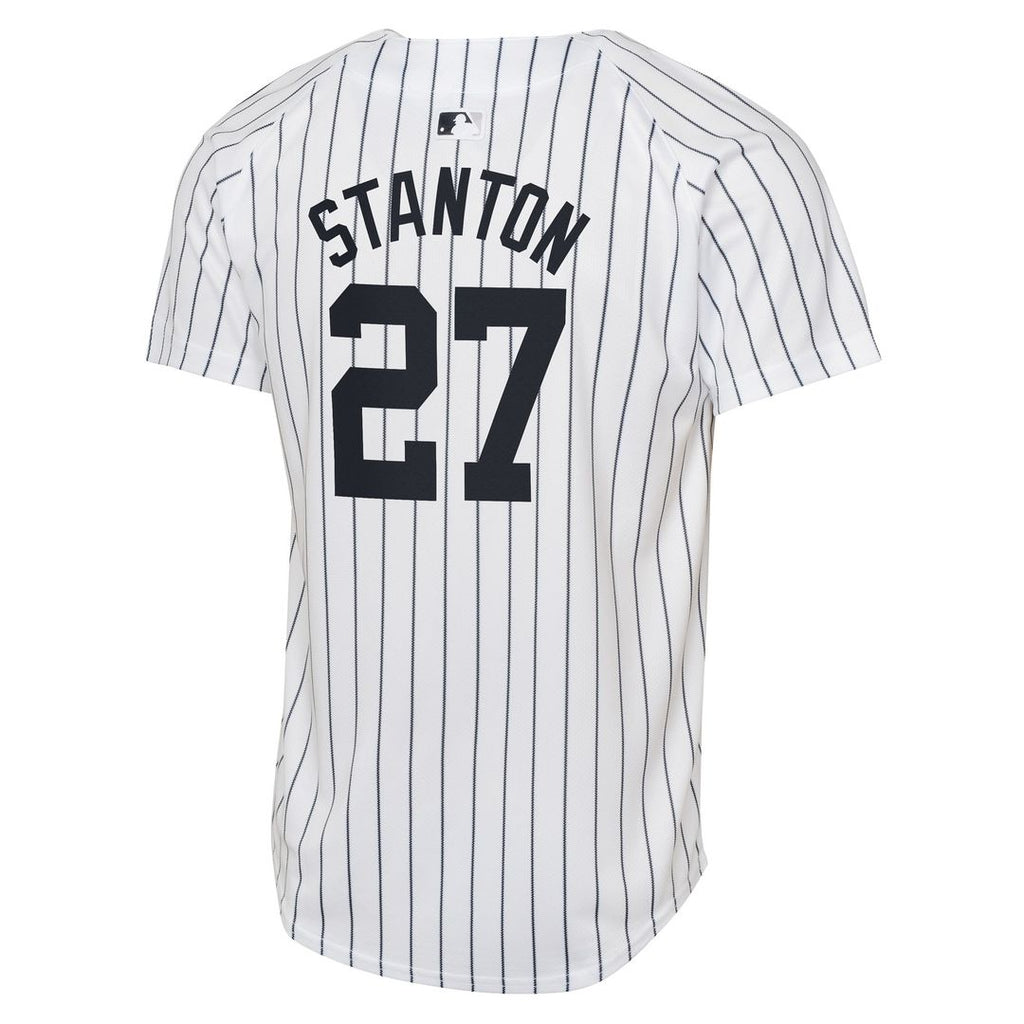 New York Yankees Giancarlo Stanton Youth Home Limited Jersey - White