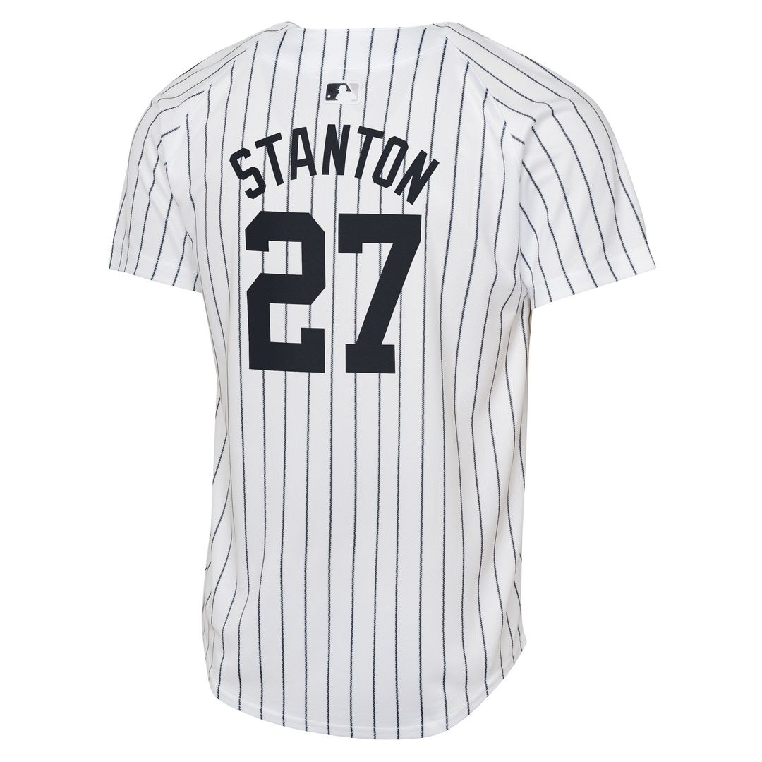 New York Yankees Giancarlo Stanton Youth Home Limited Jersey - White