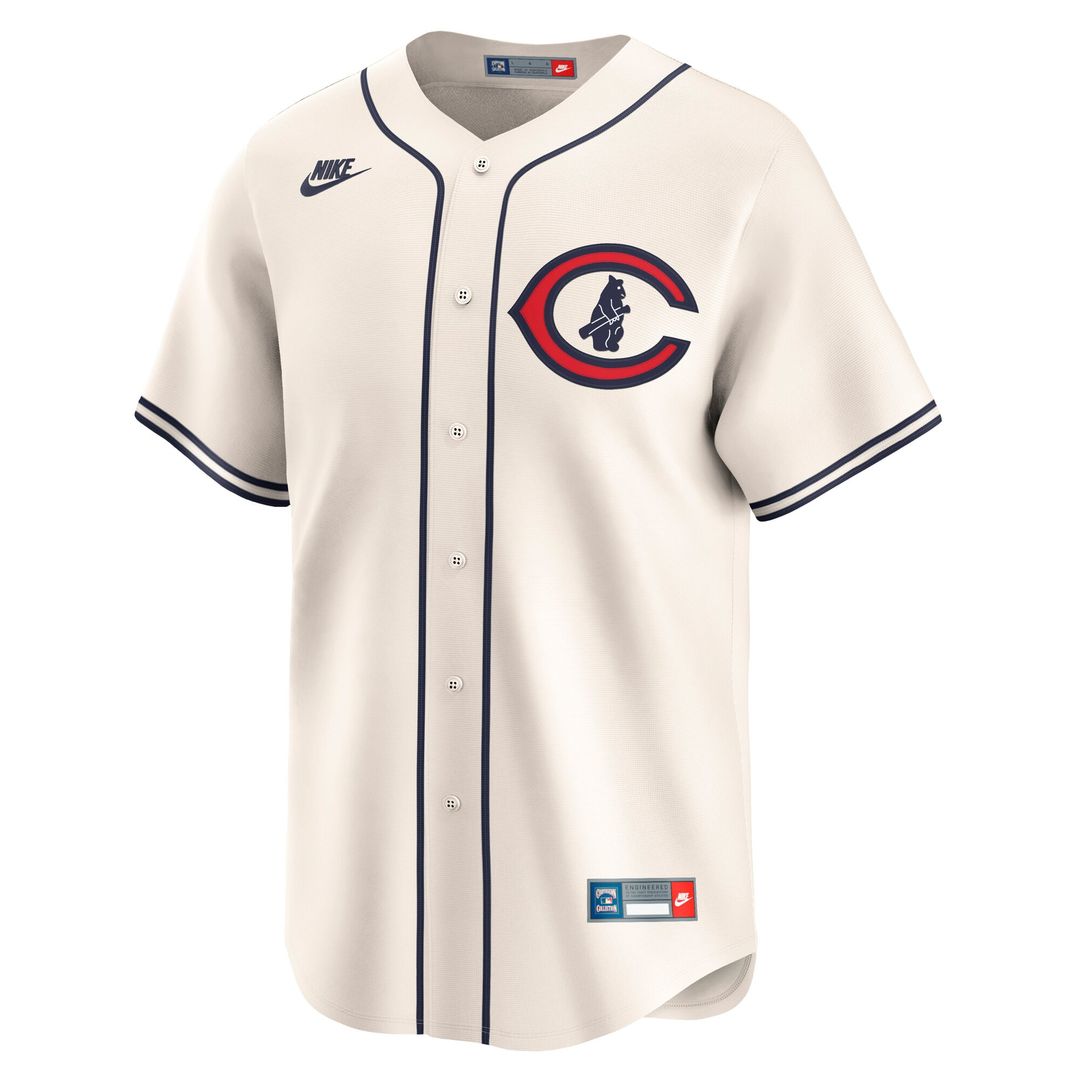 Chicago Cubs Seiya Suzuki Throwback Cooperstown Limited Jersey - Cream
