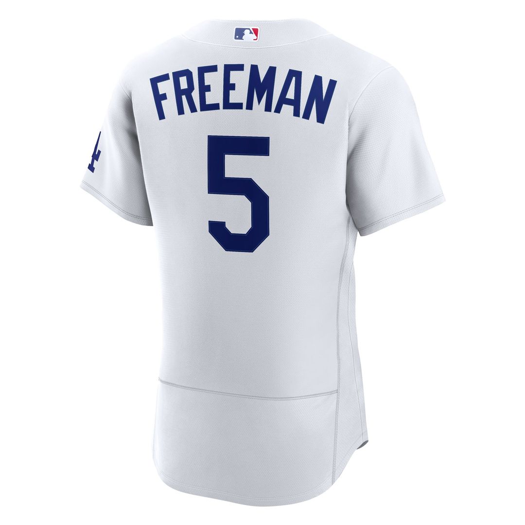 Los Angeles Dodgers Freddie Freeman Home Authentic Jersey - White