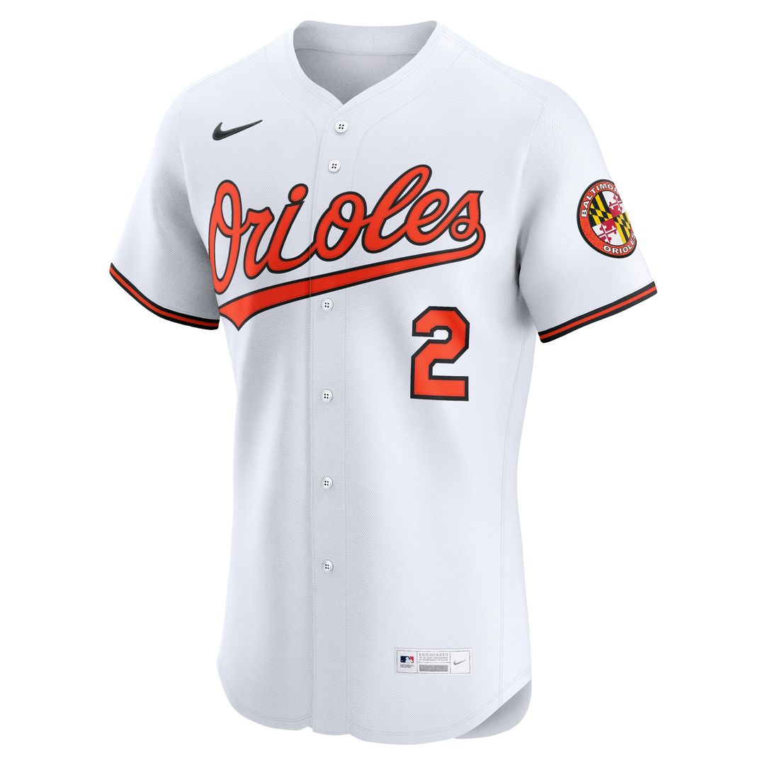 Baltimore Orioles Gunnar Henderson Home Elite Jersey - White