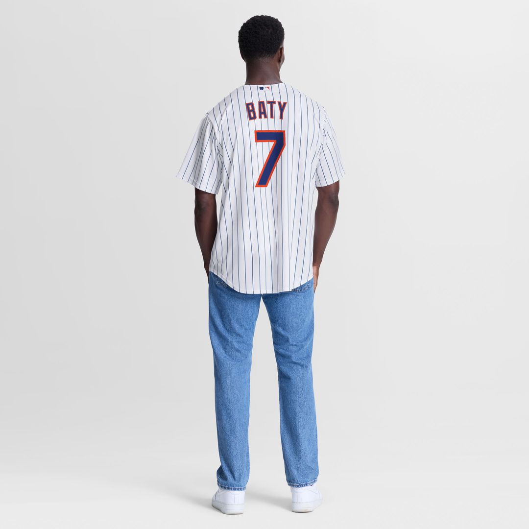 New York Mets Brett Baty Home Replica Jersey - White