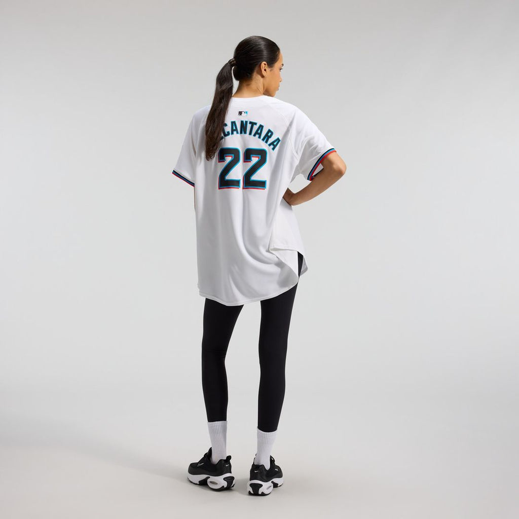 Miami Marlins Sandy Alcantara Women's Home Limited Jersey - White