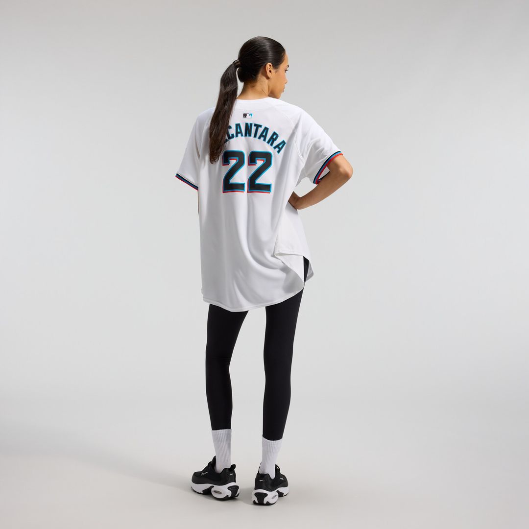 Miami Marlins Sandy Alcantara Women's Home Limited Jersey - White