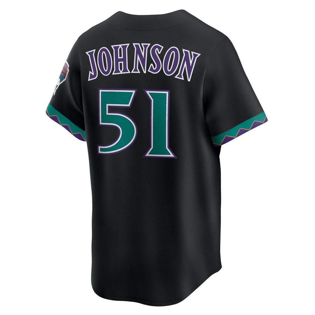 Arizona Diamondbacks Randy Johnson Throwback Cooperstown Limited Jersey - Black
