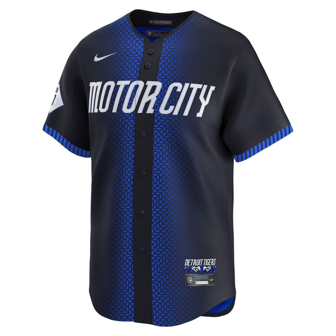 Detroit Tigers Tarik Skubal City Connect Limited Jersey - Navy