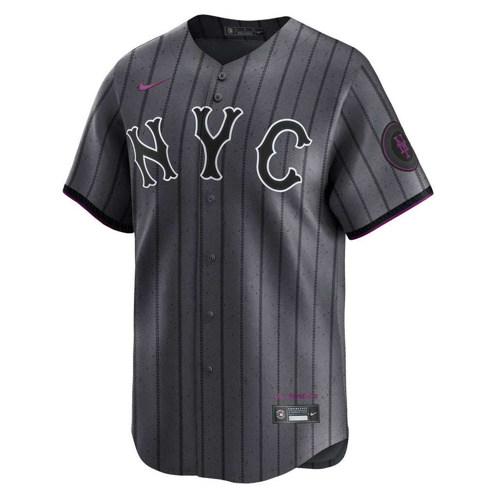 New York Mets 2024 City Connect Limited Jersey - Graphite