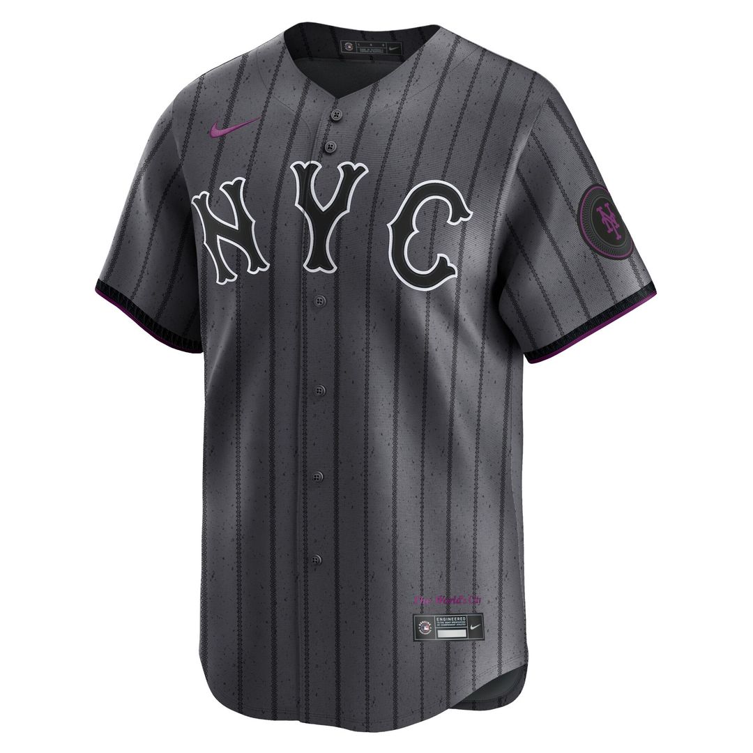 New York Mets 2024 City Connect Limited Jersey - Graphite