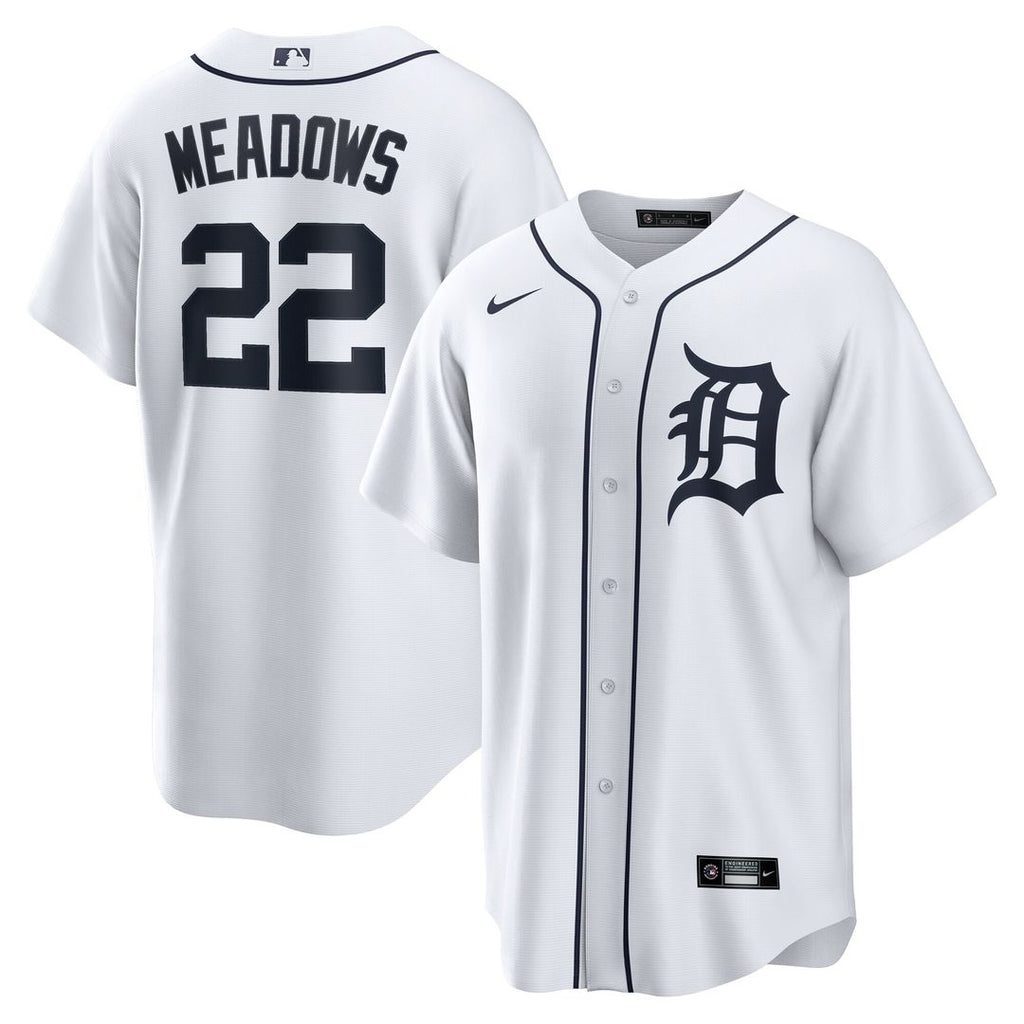 Detroit Tigers Parker Meadows Home Replica Jersey - White