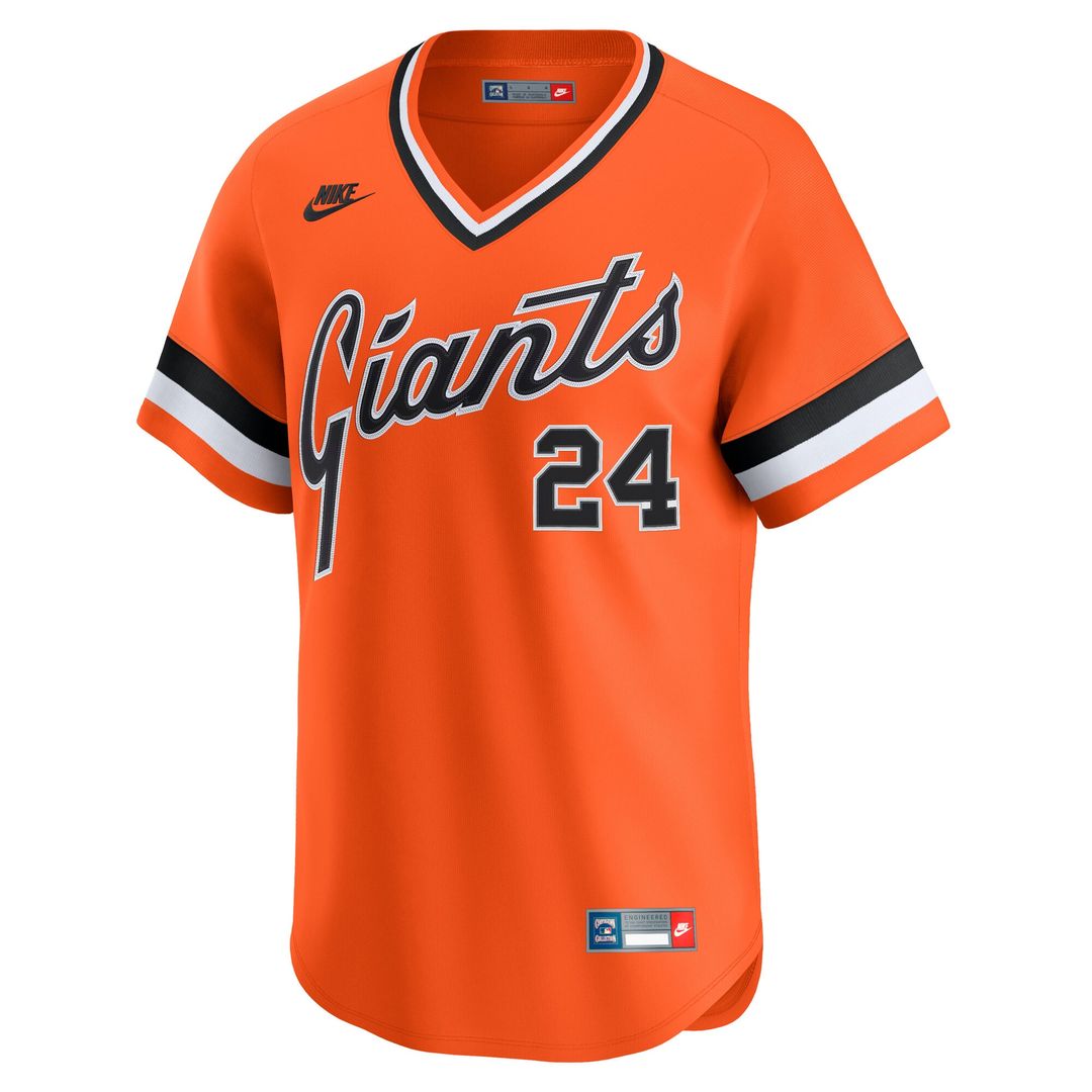 San Francisco Giants Willie Mays Cooperstown Limited Jersey - Orange
